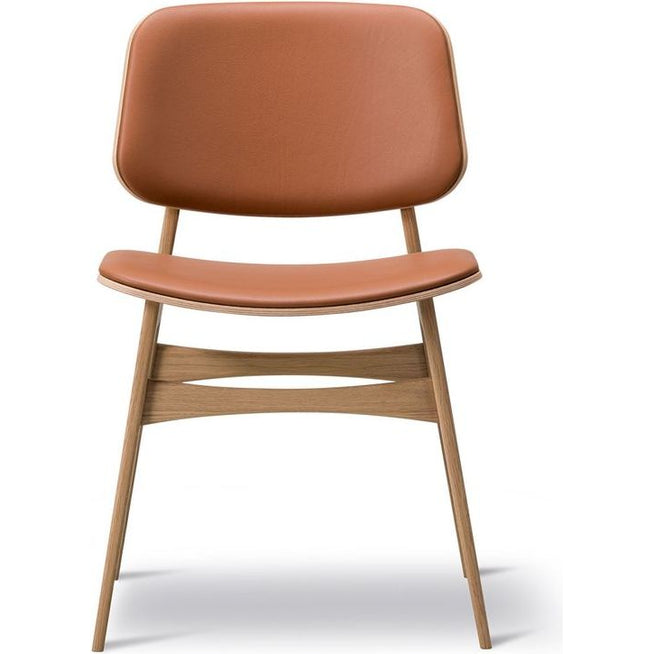 Photo of Søborg 3052 Wood Base Chair - Front Upholstered