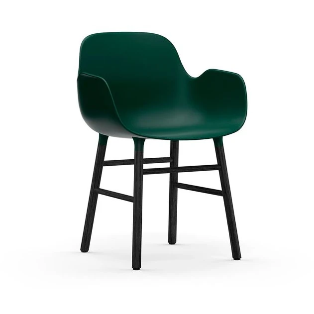 Photo of Form Armchair Wood - Spisebordsstol - Black Oak / 1
