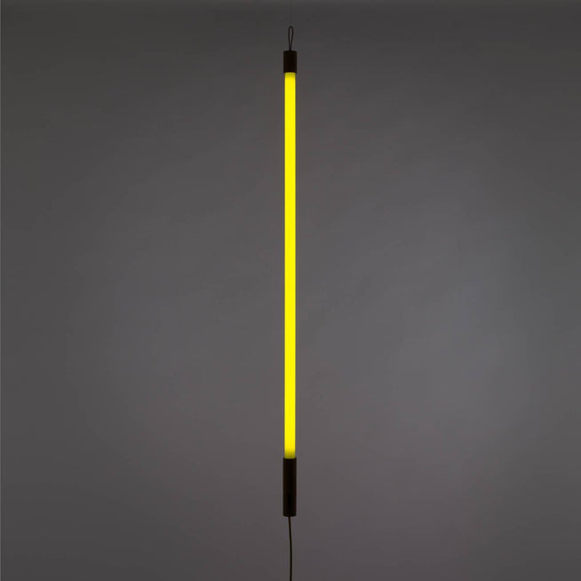 Photo of Linea Neon Lamp - Gul - Skärmlampor - Alessandro Zambelli,selab - Träfärgad,gul