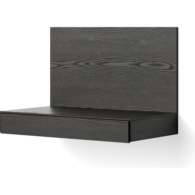 Photo of Tana Wall Mounted Desk - Hylde - Black Stained Oak - H57,8 X W84,8 X D47,3 Cm