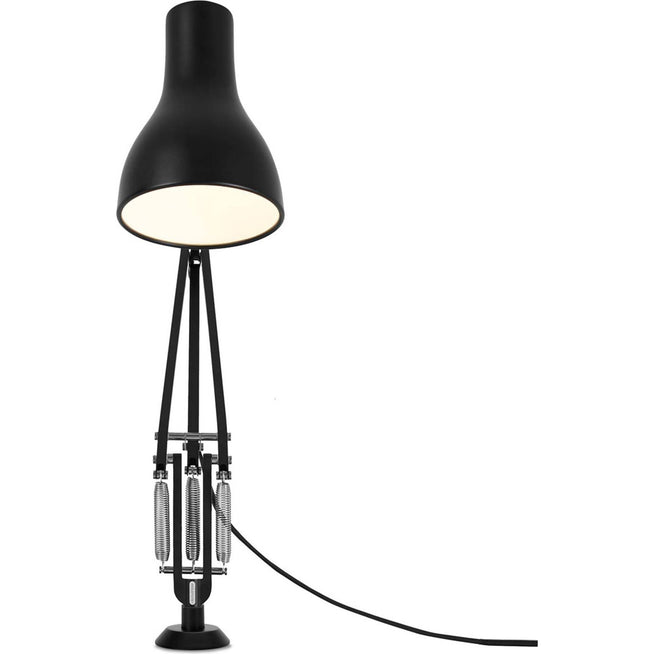 Photo of Type 75 Desk Lamp Fixed Base Jet Black - Desk Lamps - Sir Kenneth Grange - Black