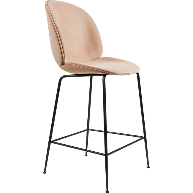 Photo of Beetle Counter Chair, Fully Upholstered, Conic Base