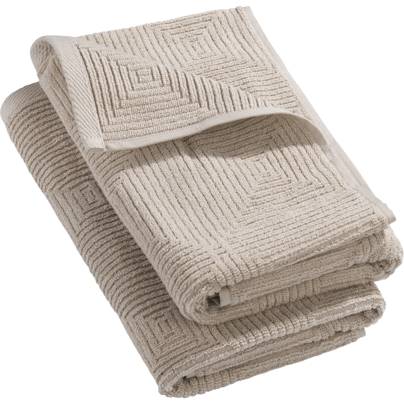Towel, Kirkeby Swan Ecolabelled Beige size 185 x 90 cm