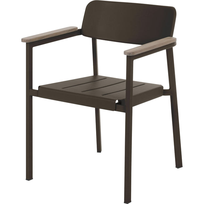 Photo of Shine Armchair Indian Brown - Matstolar Utomhus - Arik Levy - Brun - Metal/trä