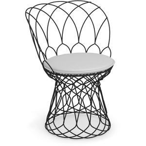 Photo of Re-trouvé Chair, Black, No Cushion - Trädgårdsstolar - Patricia Urquiola - Svart
