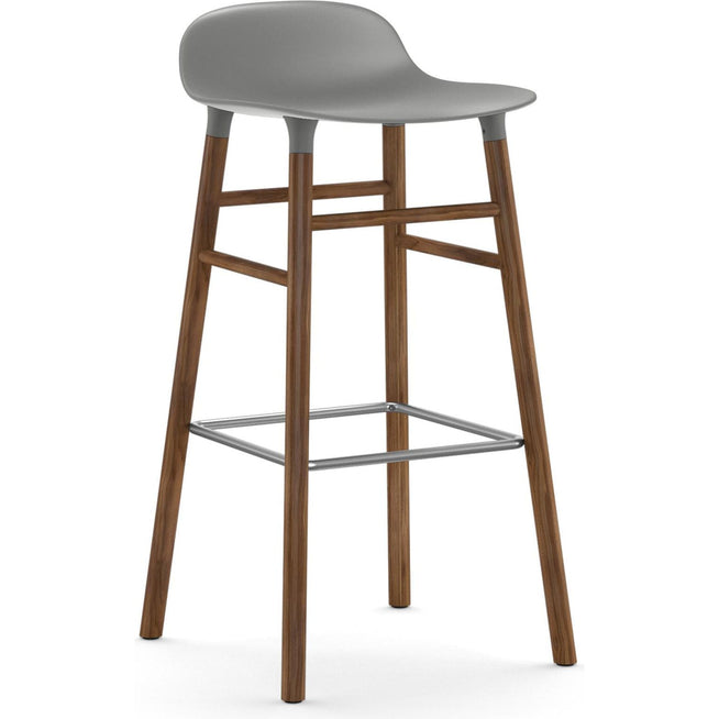 Photo of Form Bar Stool 75 Cm Walnut