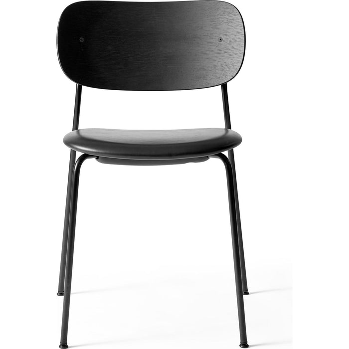 Photo of Co Chair Black Steel Base Black Oak, Leather Dakar 0842 - Matstolar - Norm Architects - Svart - Läder/metall/trä