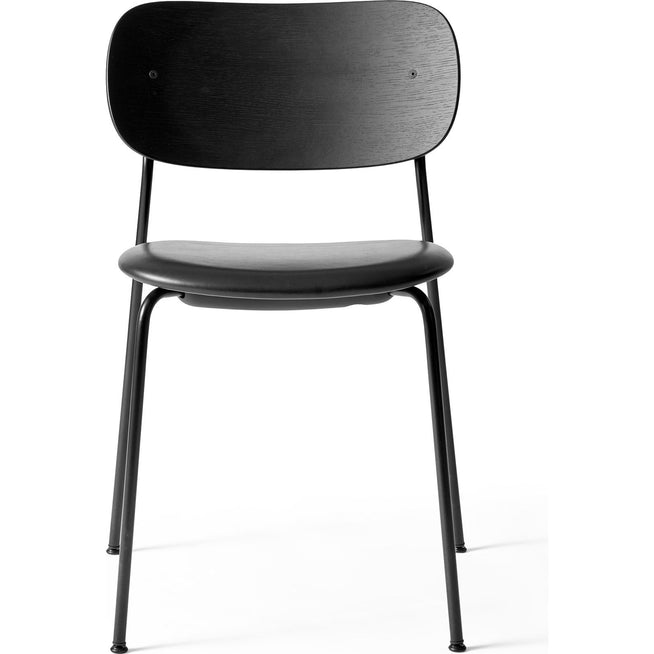 Photo of Co Chair Black Steel Base Black Oak, Leather Dakar 0842 - Matstolar - Norm Architects - Svart - Läder/metall/trä