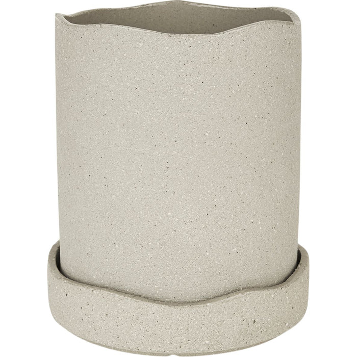 Photo of Uneru Pot - Krukke - Grey - Large - H19,5 X Ø16 Cm