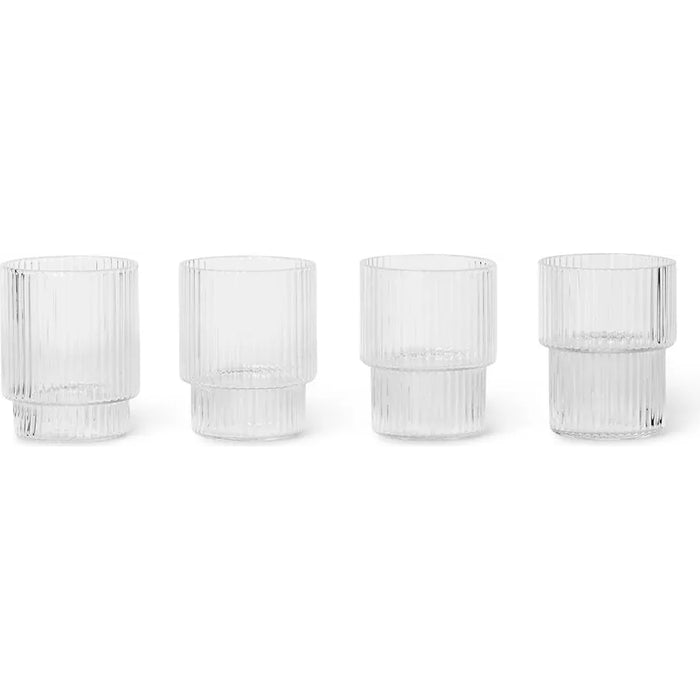 Photo of Ripple Small Glass (set Of 4) - Glas