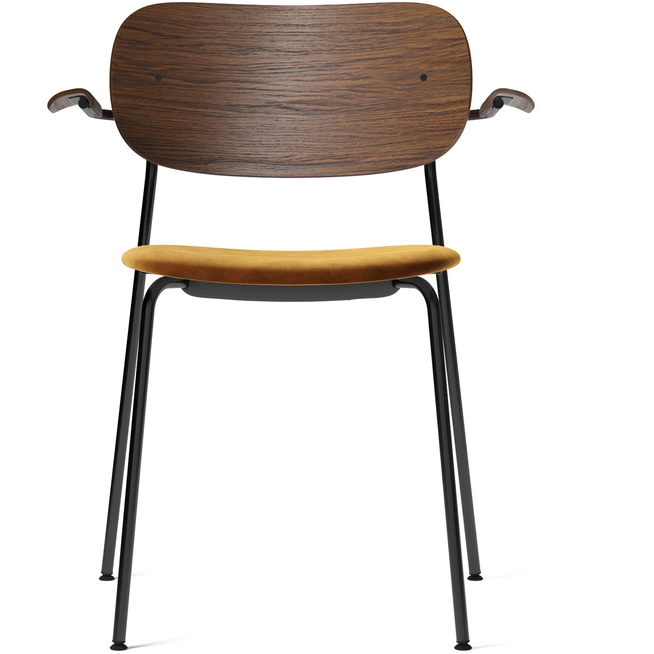 Photo of Co Armchair - Black - Dark Stained Oak/ritz 1644 - Matstolar - Norm Architects - Metall/trä