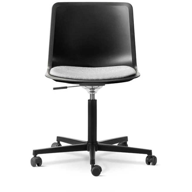 Photo of Pato Office Chair 4021 By Welling/ludvik - Seat Upholstery - Kontorstol - Black/hallingdal 130 - W69 X D62,5 X H77-89 X Sh44-56 Cm