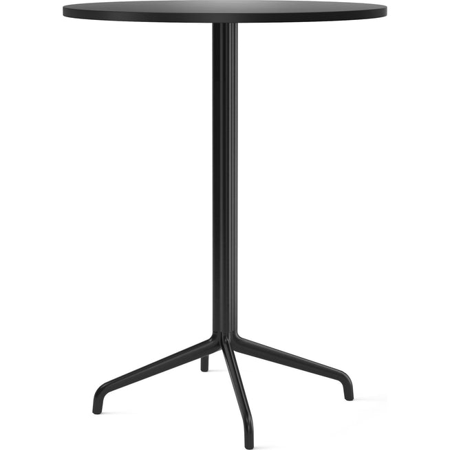Photo of Harbour Column Bar Table 4-star - Black/charcoal - Ø80 Cm - Barbord - Norm Architects - Svart - Metall/trä/plast