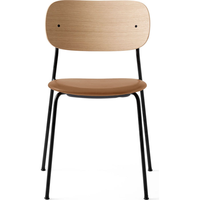 Photo of Co Chair Black Steel Base Natural Oak, Leather Dakar 0250 - Matstolar - Norm Architects - Träfärgad - Läder/metall/trä