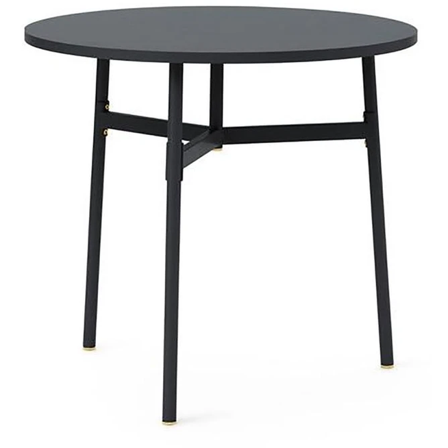 Photo of Union Table - Round - Dining Table - Black - Ø80 - Ø: 80 x H: