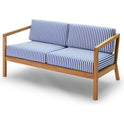 Virkelyst Sofa, Teak, Fossflakes Padding, Outdoor Textile /