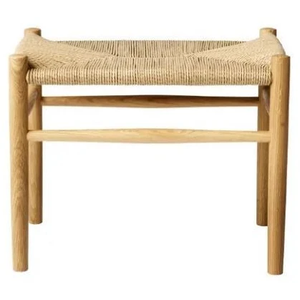 Photo of J83 Stool Jørgen Bækmark H: 41 cm - Natural wicker/oak