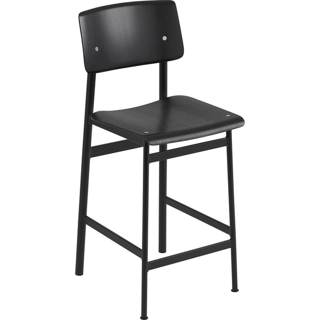 Photo of Loft Bar Stool 65cm - Black/black - Children's chairs - Thomas Bentzen - Black - Metal/wood