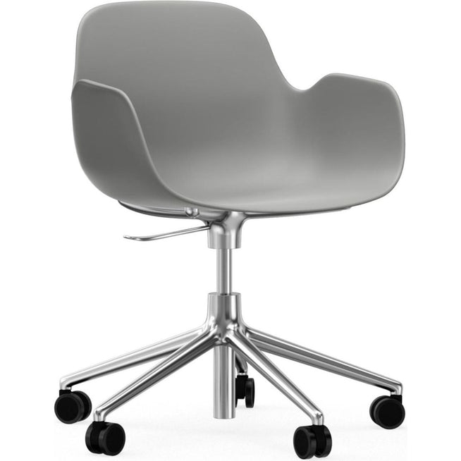 Photo of Form Armchair Swivel 5w Gas Lift Alu - Kontorstol - Aluminium / 1
