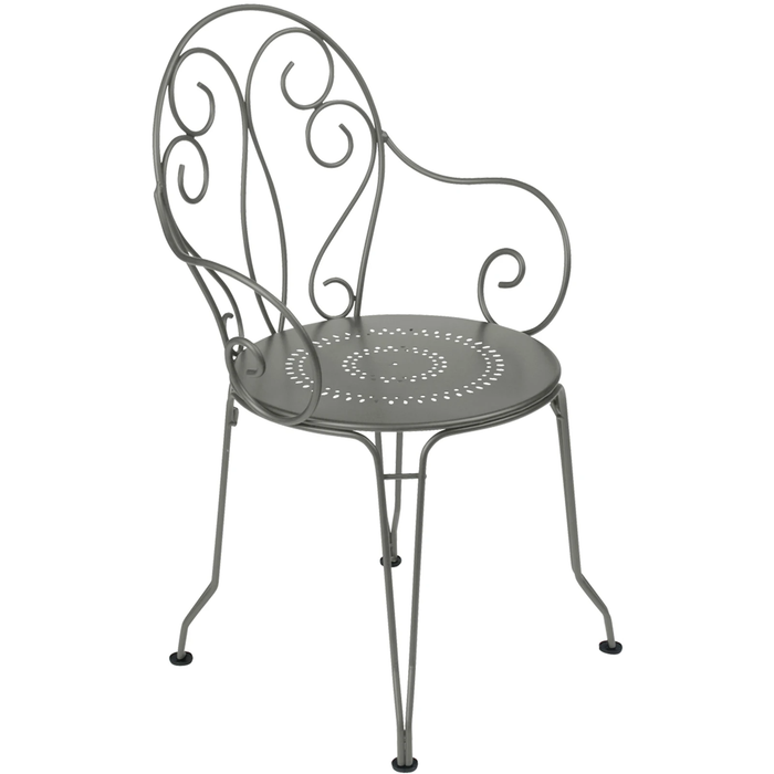 Photo of Montmartre Armchair, Rosemary - Outdoor dining chairs - Green - Metal