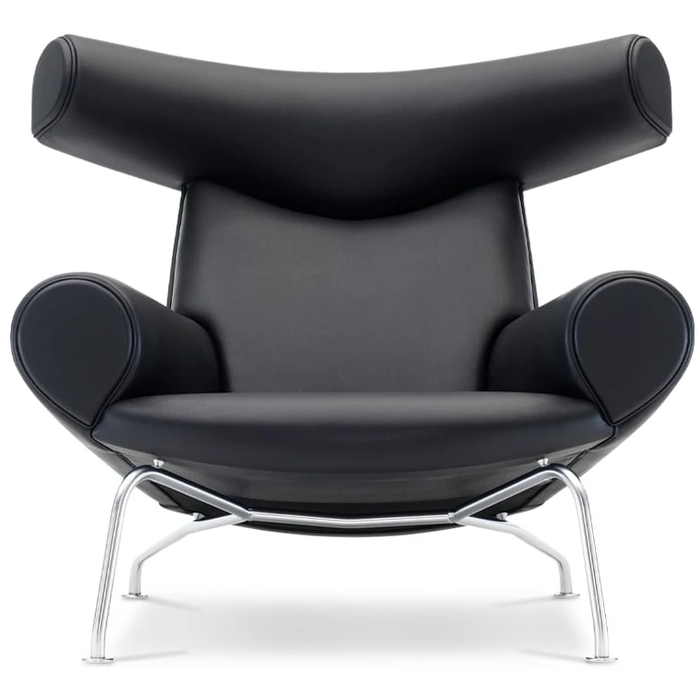 Photo of Wegner Ox Armchair Leather Max