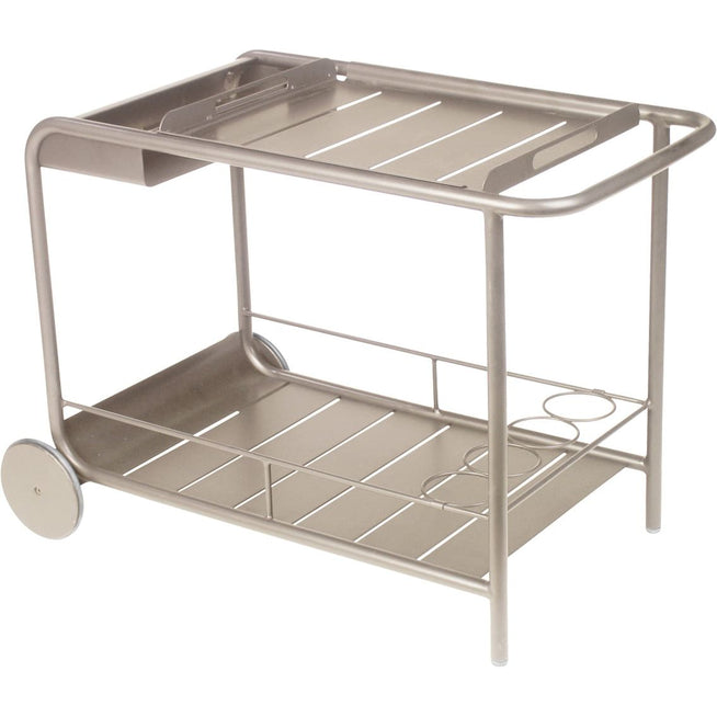 Photo of Luxembourg Side Bar/trolley Bar, Nutmeg - Small Tables & Outdoor Side Tables - Frédéric Sofia - Beige - Metal
