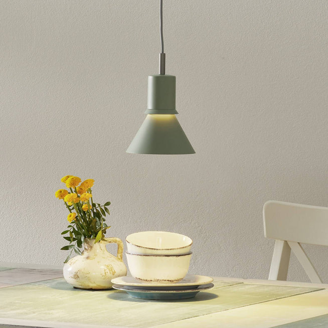 Photo of Type 80 Pendant, Pistachio Green, Incl. Led 6w Max 10w E27 600lm, 2700k Ip20 - Pendellampor - Sir Kenneth Grange - Grön