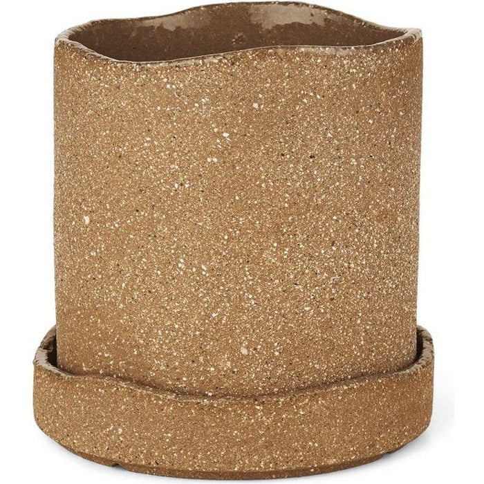 Photo of Uneru Pot - Jar - Brown - Small - H15 x Ø13 cm