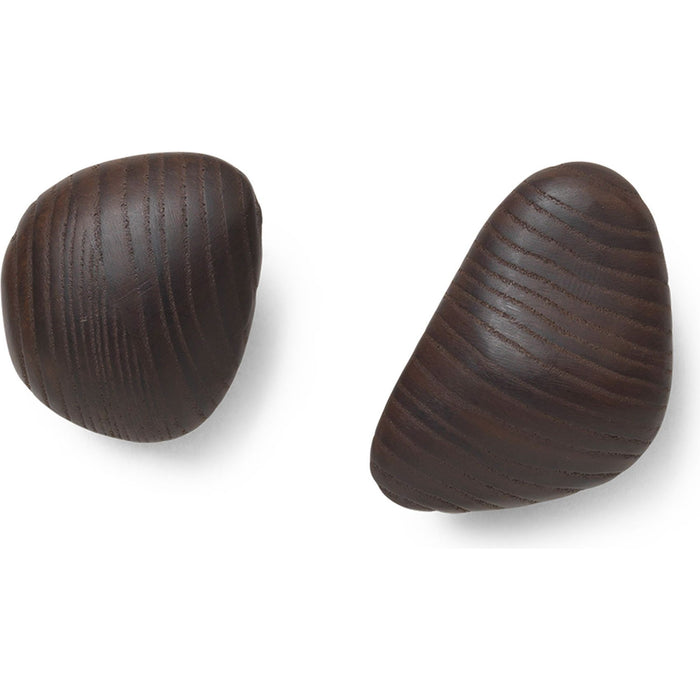 Photo of Cairn Hooks - Knager - Dark Brown - W7,01 X H3,84 X D5,23 Cm