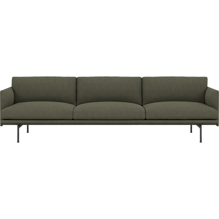 Outline 3 1/2 -seater /black Base Fiord 961 - Soffor - Anderssen & Voll