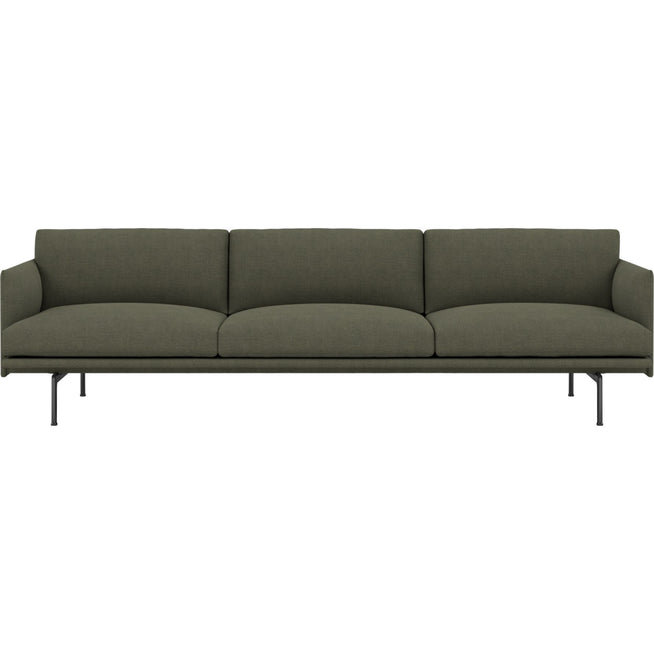 Photo of Outline 3 1/2 -seater /black Base Fiord 961 - Soffor - Anderssen & Voll
