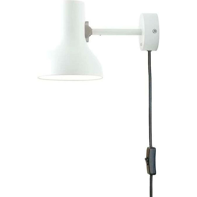 Photo of Type 75 Mini Wall Light, Alpine White + Cable, Excl. Led 10w E27 Ip20 - Sänglampor - Sir Kenneth Grange - Vit