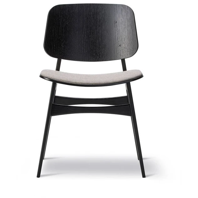 Photo of Søborg 3051 Wood Base Chair - Upholstered Seat