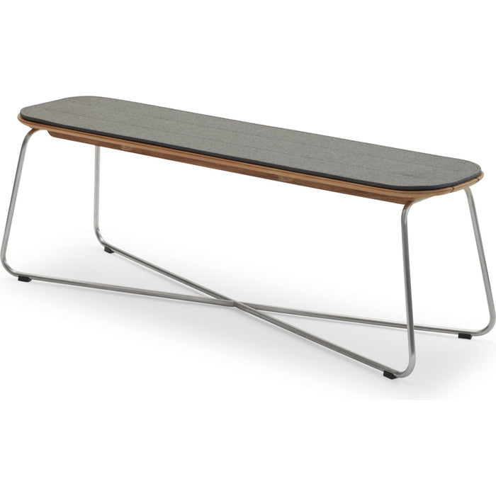 Lilium Bench Cushion Charcoal - Dynor & Kuddar - Grå