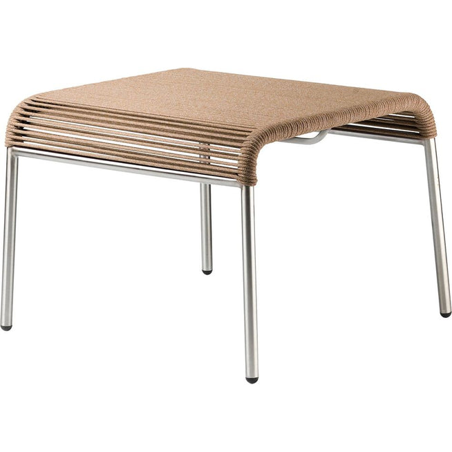 Photo of M20s Teglgaard Cord Footrest Ottoman Brown Mixed-stainless Steel
