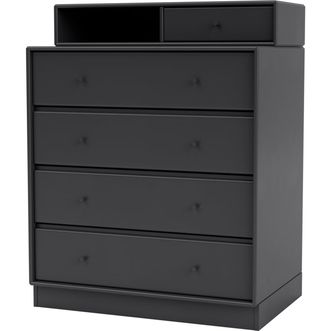 Photo of Keep Chest Of Drawers, Plinth H7 Cm - Anthracite - Byråer - Peter J. Lassen - Svart - Trä