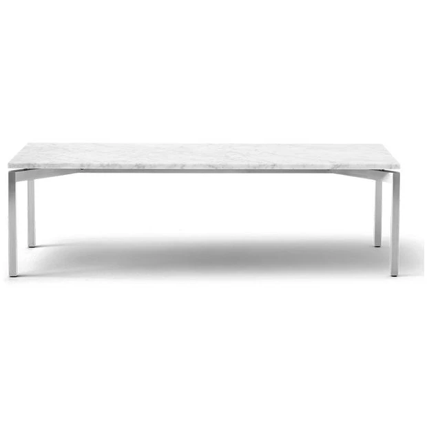 Photo of Ej66 Table 5166 By Foersom & Hiort-lorenzen - Sofabord - Black Marquina / Brushed Steel - W130 X D45 X H38 Cm
