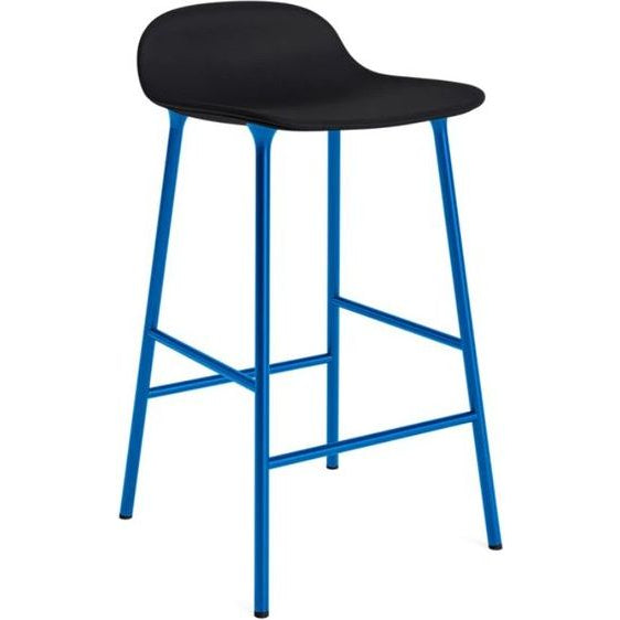 Photo of Form Bar Stool 65 Cm Full Upholstery Bright Blue Steel