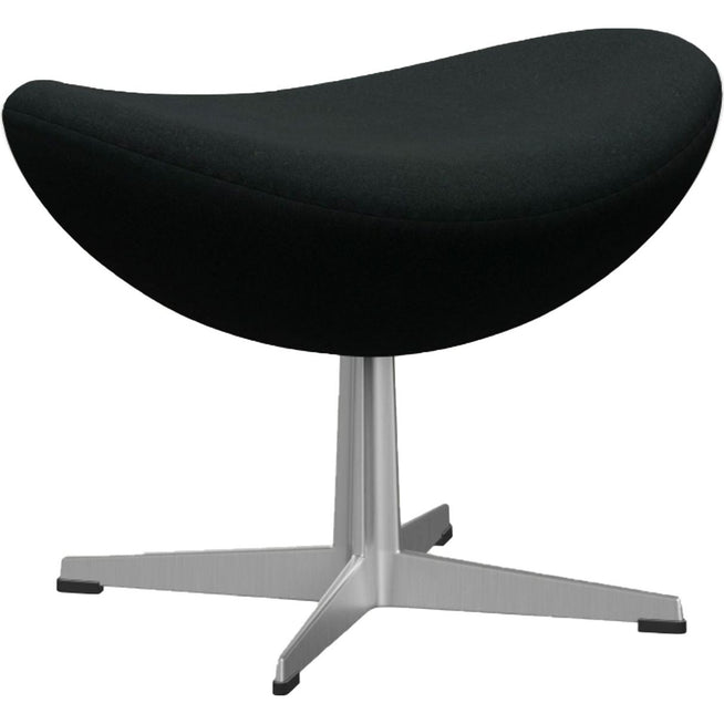 Photo of Ägget Footstool, Fabric, Tone - 128 - Footstools - Arne Jacobsen - Black - Metal/Textile/Synthetic