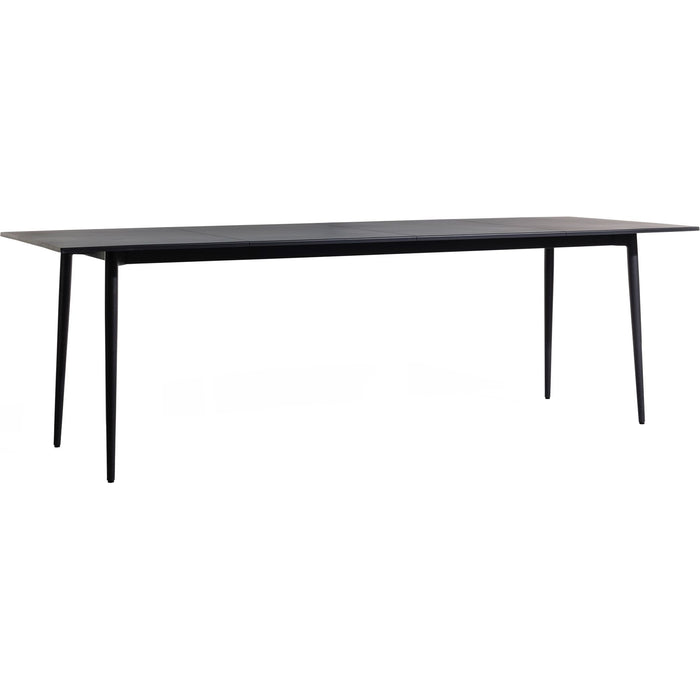 Photo of Saltö Dining Table Large, Charcoal Grey Aluminium Frame - Matbord Utomhus - Matilda Lindblom - Svart - Metall