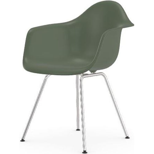 Photo of Eames Plastic Armchair Dax - 48 Forest - Chrome Base - Matstolar - Charles & Ray Eames - Grön - Metall/plast