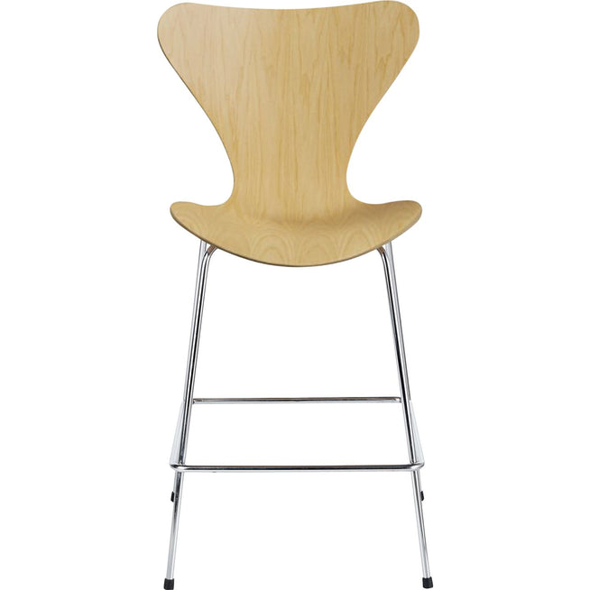Photo of 3187 Sjuan, Ash veneer - Bar stools & Bar stools - Arne Jacobsen - Wood - Metal/wood