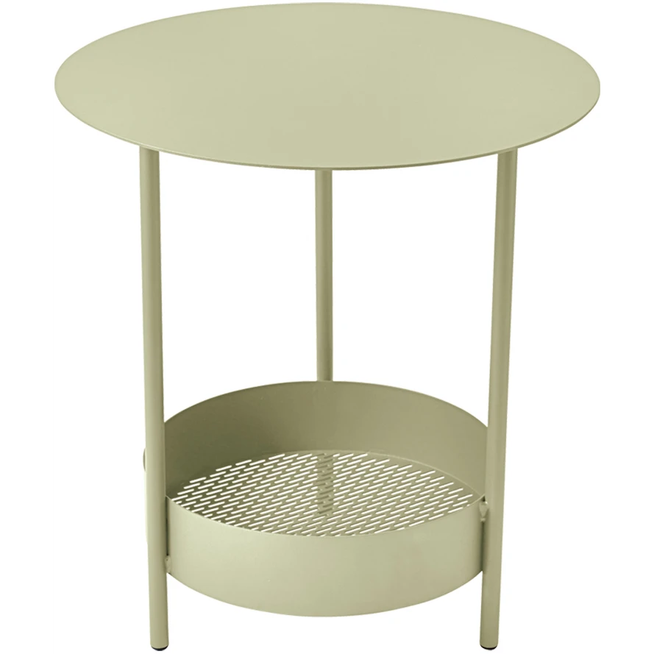 Photo of Salsa Pedestal Table Willow Green 65 - Småbord & Sidobord Utomhus - Goula / Figuera - Grön - Metal