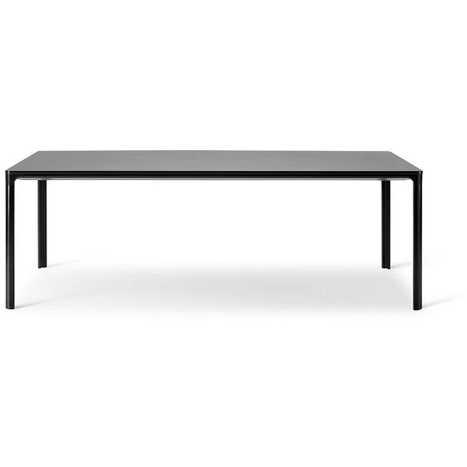 Photo of Mesa Table 4620 By Welling/ludvik - Spisebord - Black Linoleum / Black Aluminium - W200 X W100 X H73 Cm