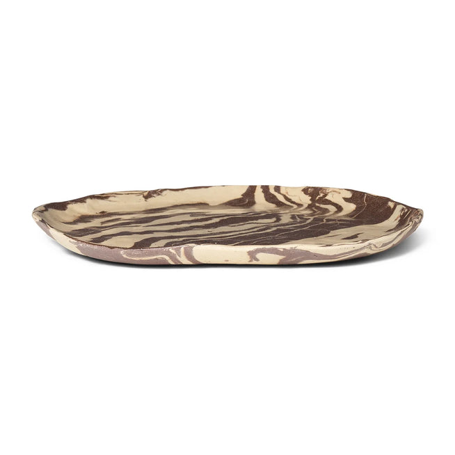 Photo of Ryu Platter - Tallerken - Ryu Platter - 34 - Sand/brown - W34 X D31 X H3 Cm