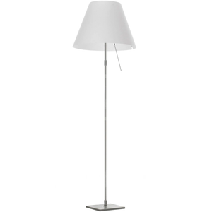 Photo of Costanza D13 T.c. Golvlampa, Aluminium, Vit - Skärmlampor - Paolo Rizzatto - Vit