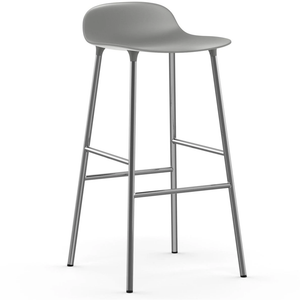 Photo of Form Bar Stool Chrome Leg 75 Cm