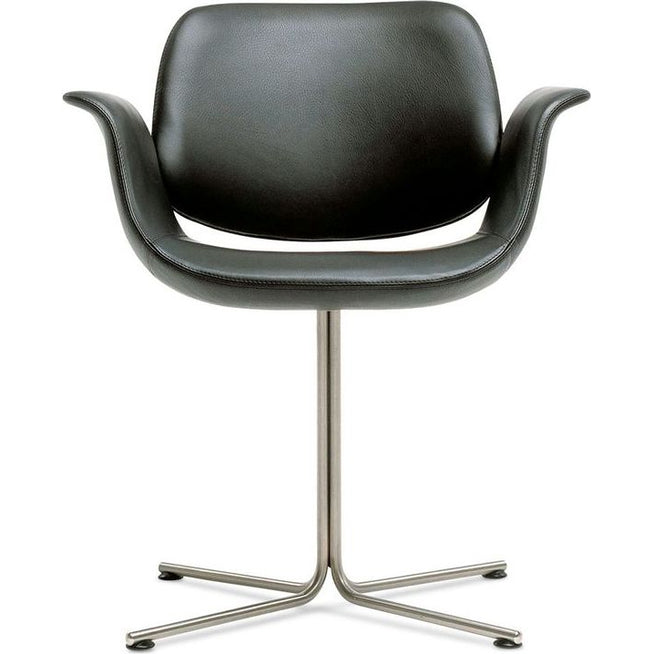 Photo of Flamingo Chair 3381 By Foersom & Hiort-lorenzen - Spisebordsstol - Max 93 Indian Red / Stainless Steel - W68 X D63 X H80 X Sh45 Cm