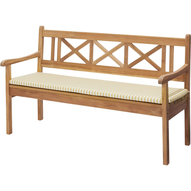 Photo of Skagerak Cushion for Skagen bench from Fritz Hansen (golden yellow stripe)