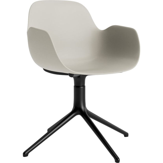 Photo of Form Armchair Swivel 4l Alu - Spisebordsstol - Black Aluminium / 3